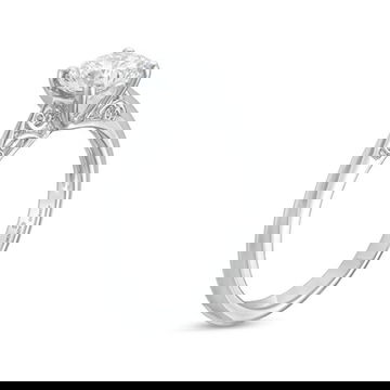 Solitaire Filigree Cathedral Knife Edge Engagement Setting