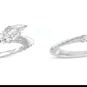 Solitaire Filigree Cathedral Knife Edge Engagement Setting