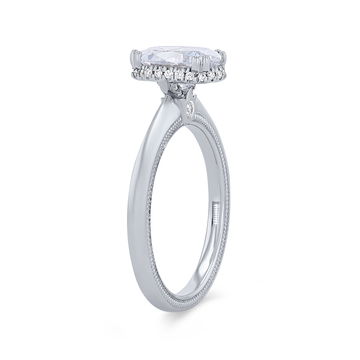 Verragio Tradition Hidden Halo Solitaire Engagement Setting In White Gold 14K