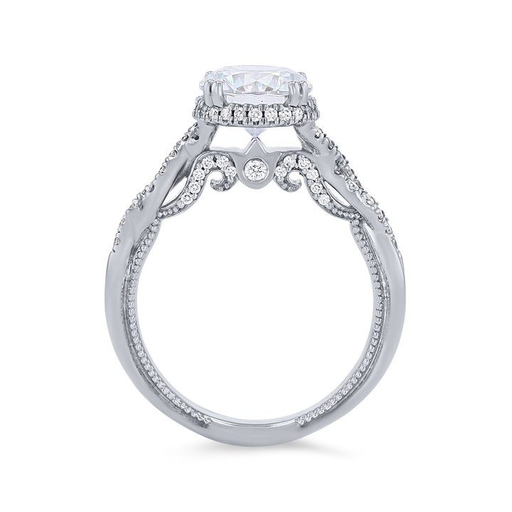 Verragio Insignia Hidden Halo Twist Engagement Setting In Platinum