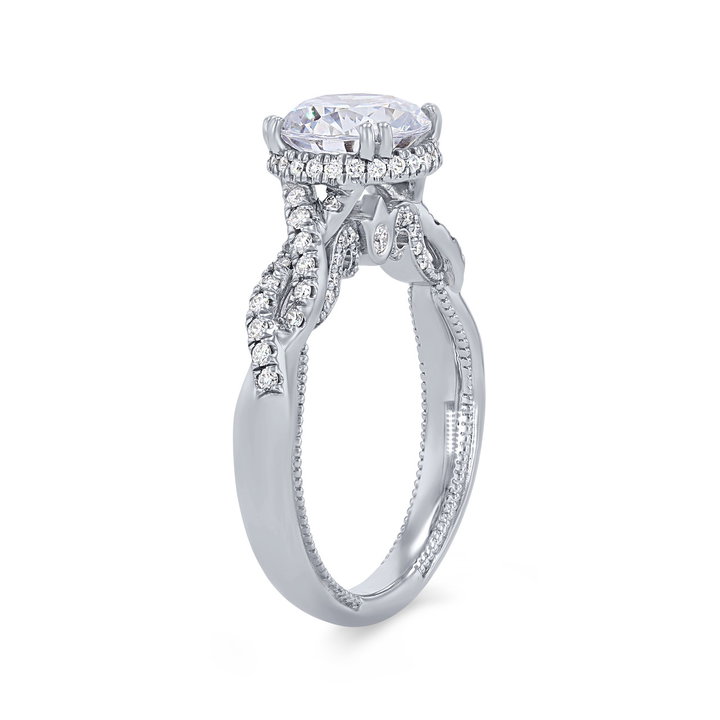 Verragio Insignia Hidden Halo Twist Engagement Setting In Platinum