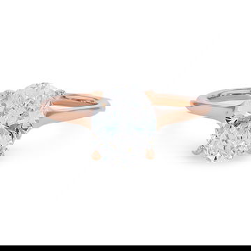 Oval Solitaire Cathedral Tapered Engagement Setting