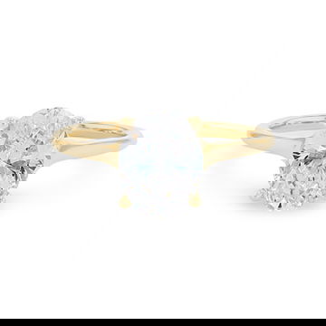 Oval Solitaire Cathedral Tapered Engagement Setting