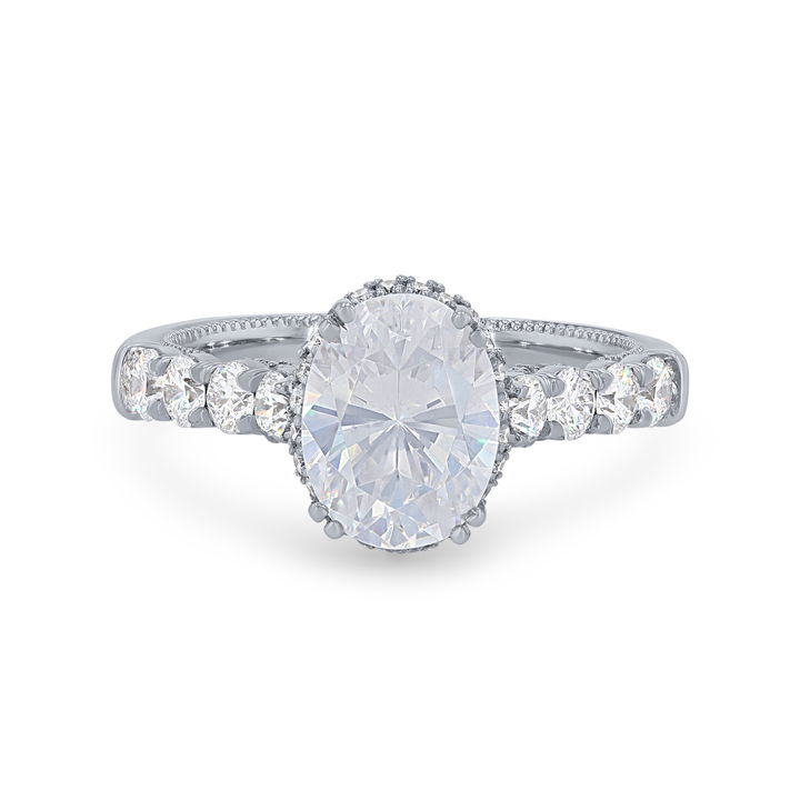 White Gold 18K Verragio Insignia Hidden Halo Engagement Setting