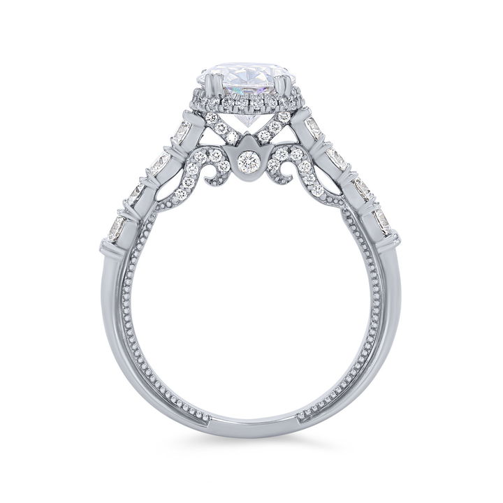 White Gold 18K Verragio Insignia Hidden Halo Engagement Setting