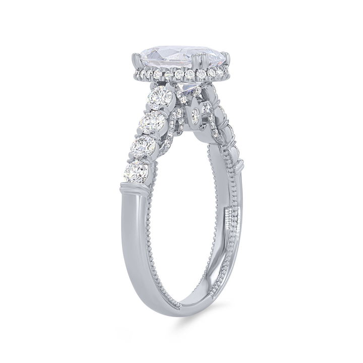White Gold 18K Verragio Insignia Hidden Halo Engagement Setting