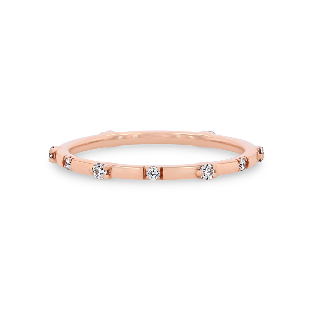 Scatter Diamond Eternity Wedding Band 0