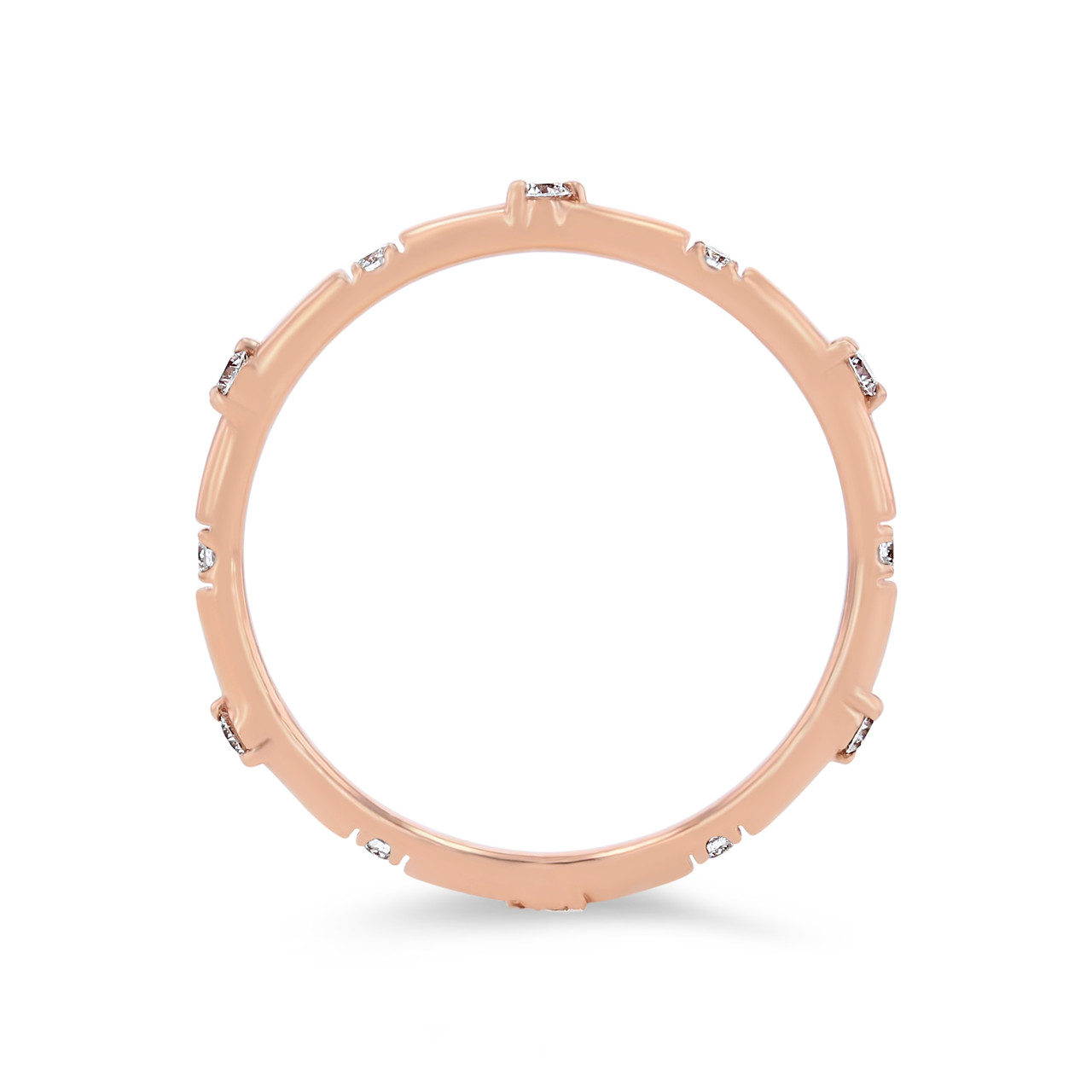 Scatter Diamond Eternity Wedding Band 2