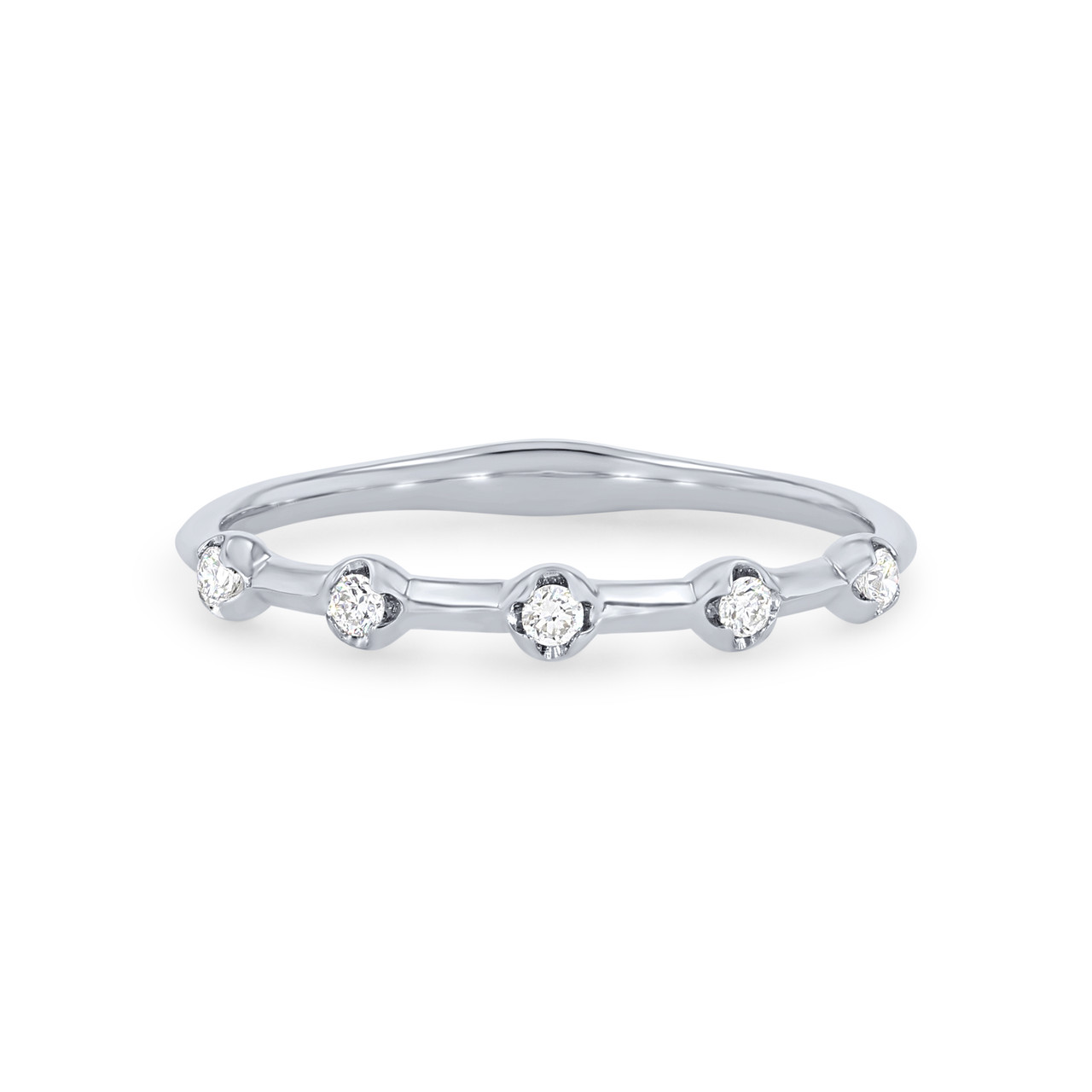 Scatter Diamond Wedding Band