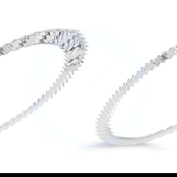Sapphire and Diamond Milgrain Bezel Band