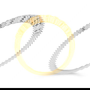 Sapphire and Diamond Milgrain Bezel Band