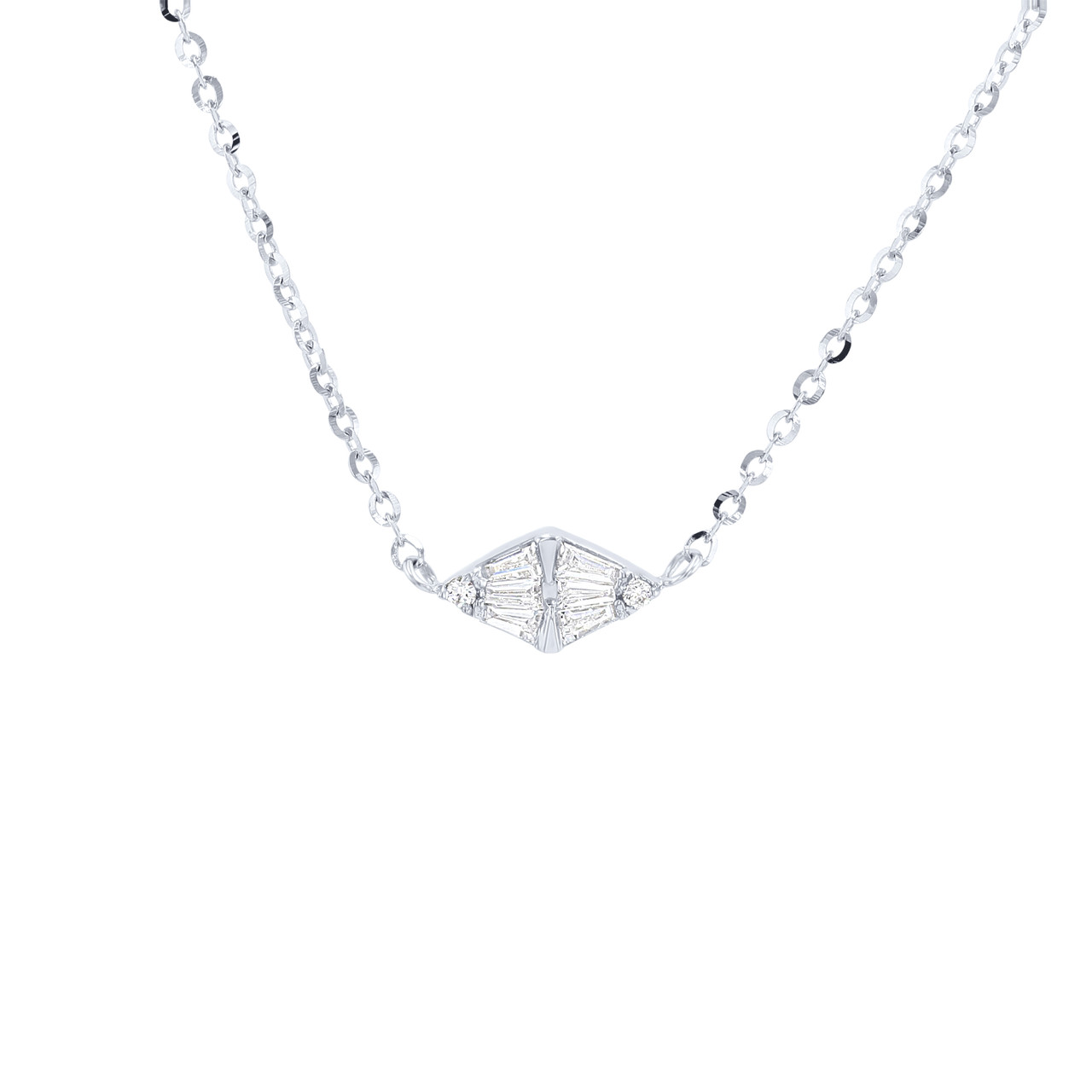 Mixed-Cut Diamond Mosaic Pendant 0