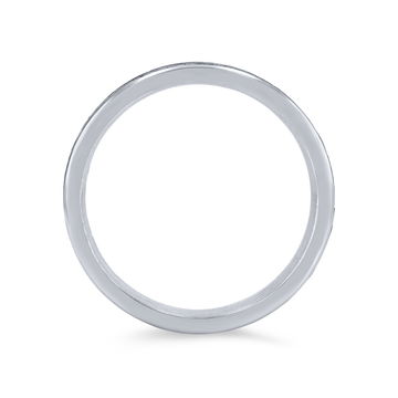 Tantalum and 14k Gold Textured 6.5mm Wedding Band In White Gold/tantalum 14K