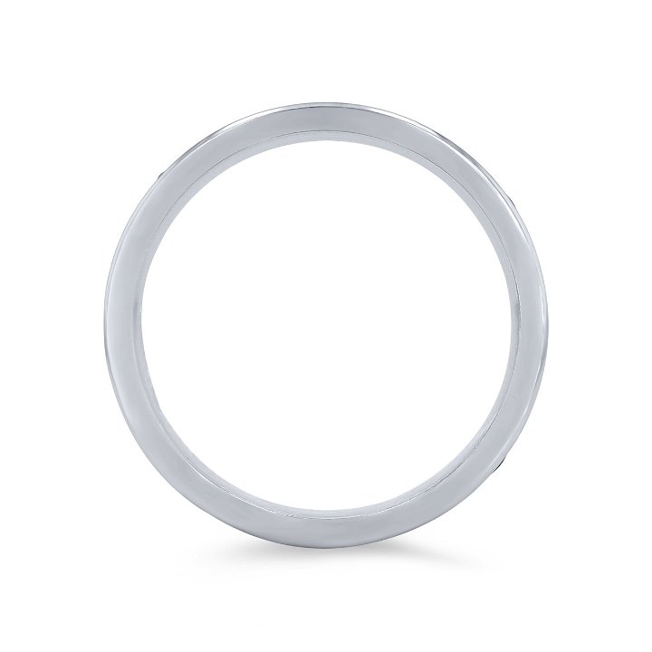 White Gold/tantalum 14K Tantalum and 14k Gold Hammered 6.5mm Wedding Band