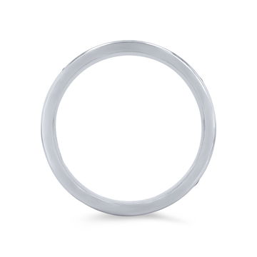 Tantalum and 14k Gold Hammered 6.5mm Wedding Band In White Gold/tantalum 14K
