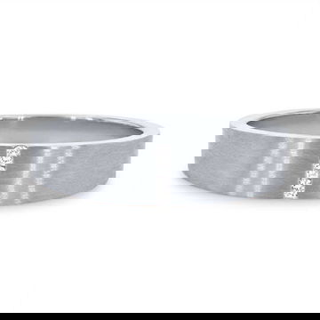 Matte Bar Set Diamond 4.5mm Wedding Band