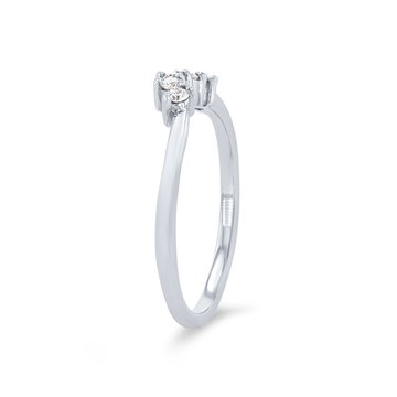 True Romance Contour Round Diamond Wedding Band In Rose Gold 14K