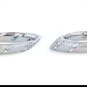 Matte Scatter Diamond 3mm Eternity Band