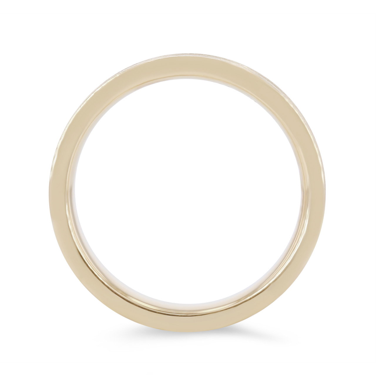 Matte Single Diamond 4mm Wedding Band 2
