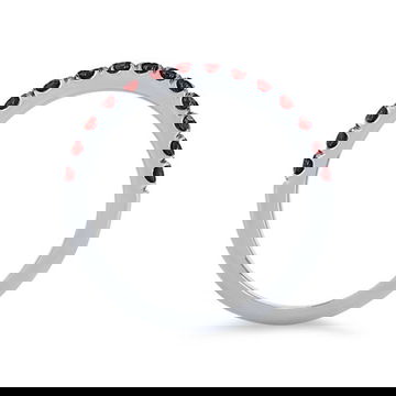 Garnet Wedding Band