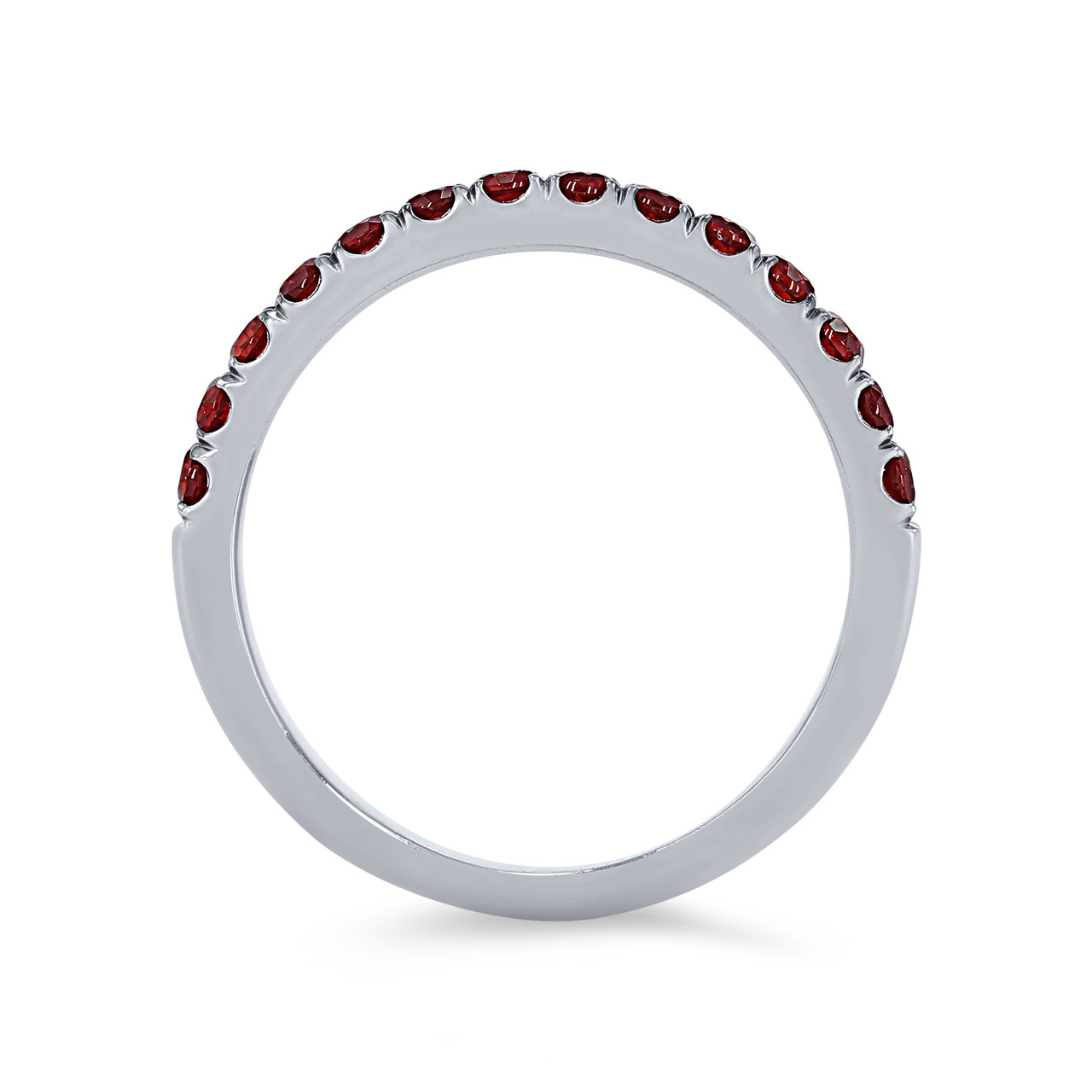 Garnet Wedding Band 2