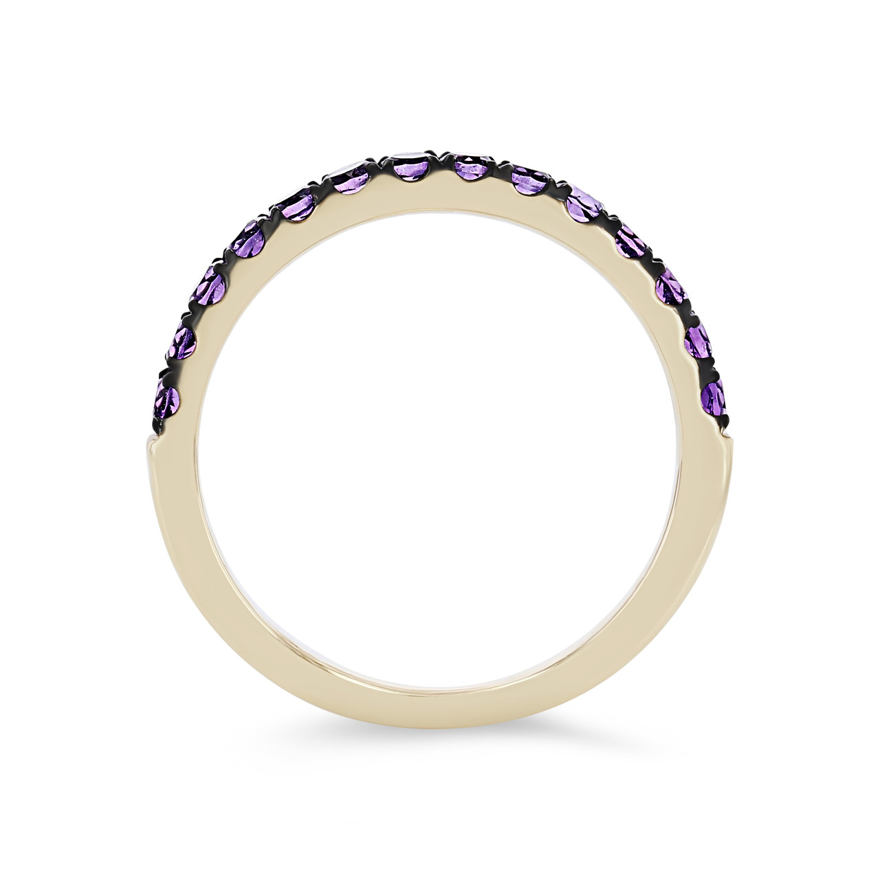 Amethyst Wedding Band 2
