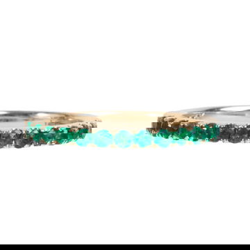 Emerald Wedding Band