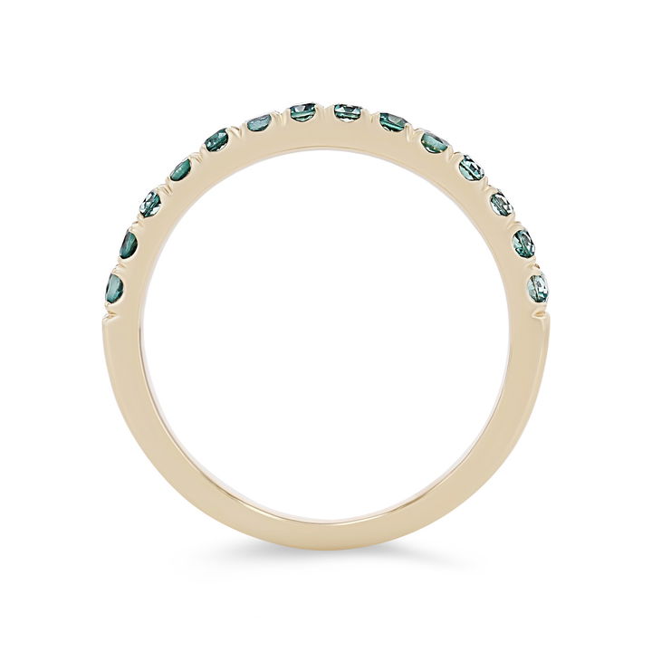 Yellow Gold 14K Alexandrite Wedding Band