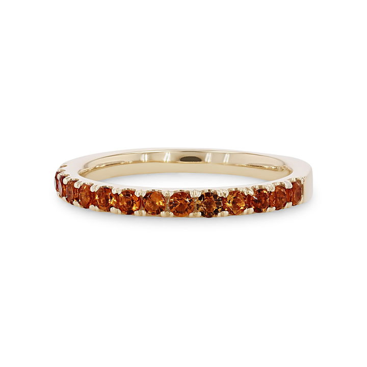 Yellow Gold 14K Citrine Wedding Band