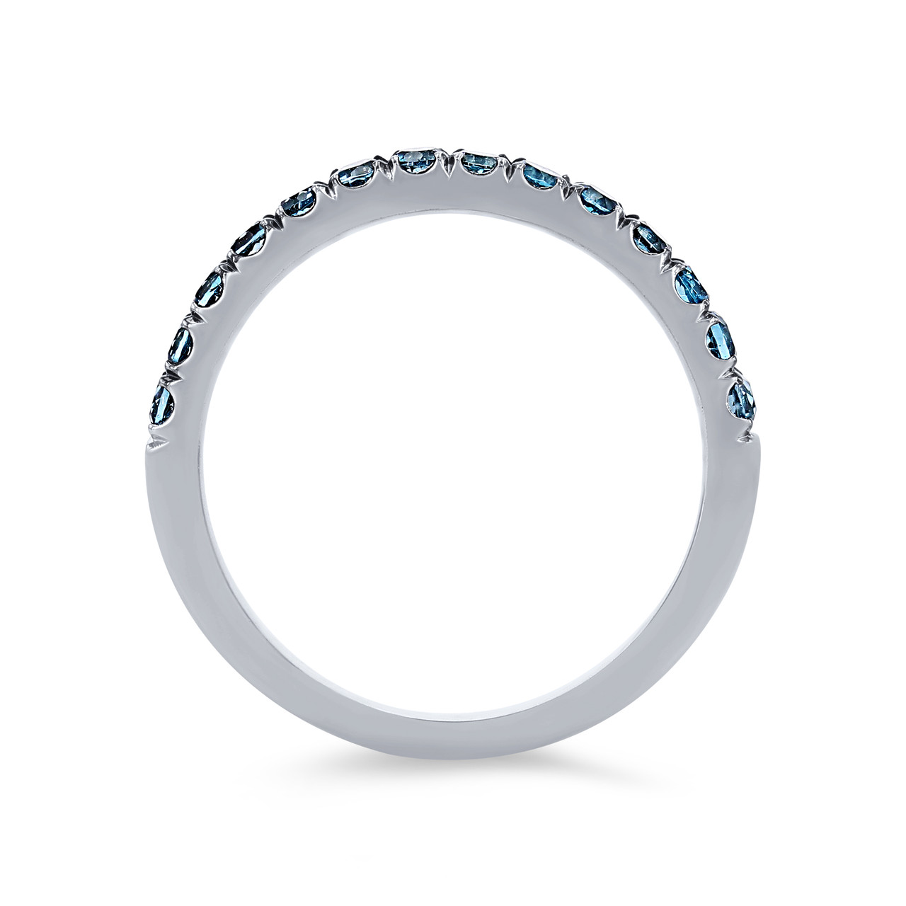 London Blue Topaz Wedding Band 2