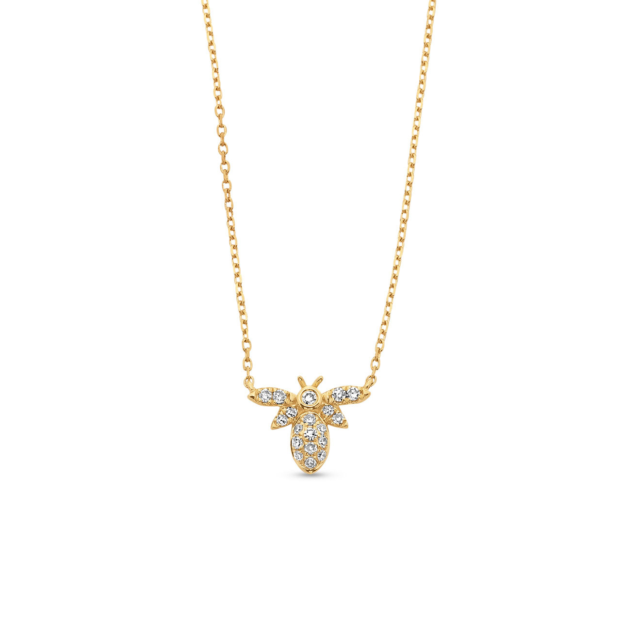 Petite Diamond Bee Pendant