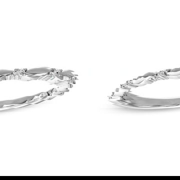 Scallop Station Wedding Band by Diamonds Direct Designs 5