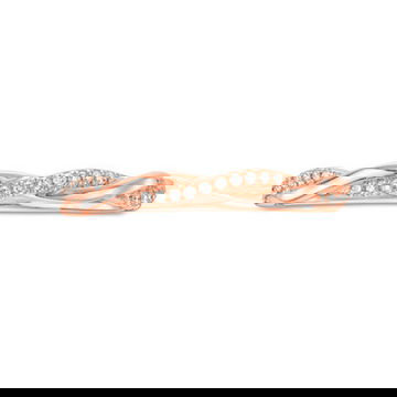 Twist Half Diamond Wedding Band by Diamonds Direct Designs 3