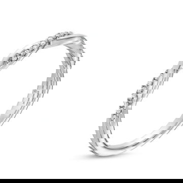 Twist Half Diamond Wedding Band by Diamonds Direct Designs 6