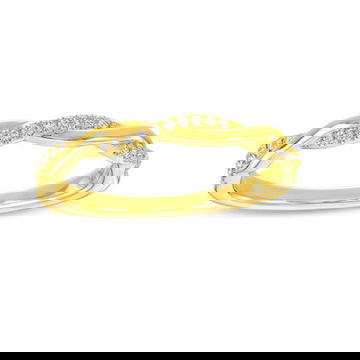 Twist Half Diamond Wedding Band by Diamonds Direct Designs 8
