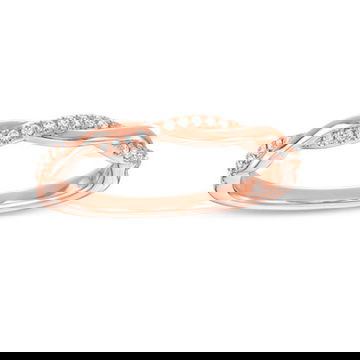 Twist Half Diamond Wedding Band by Diamonds Direct Designs 10