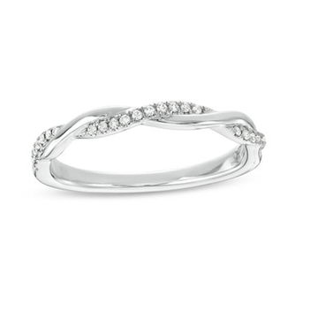 Twist Half Diamond Wedding Band by Diamonds Direct Designs 13