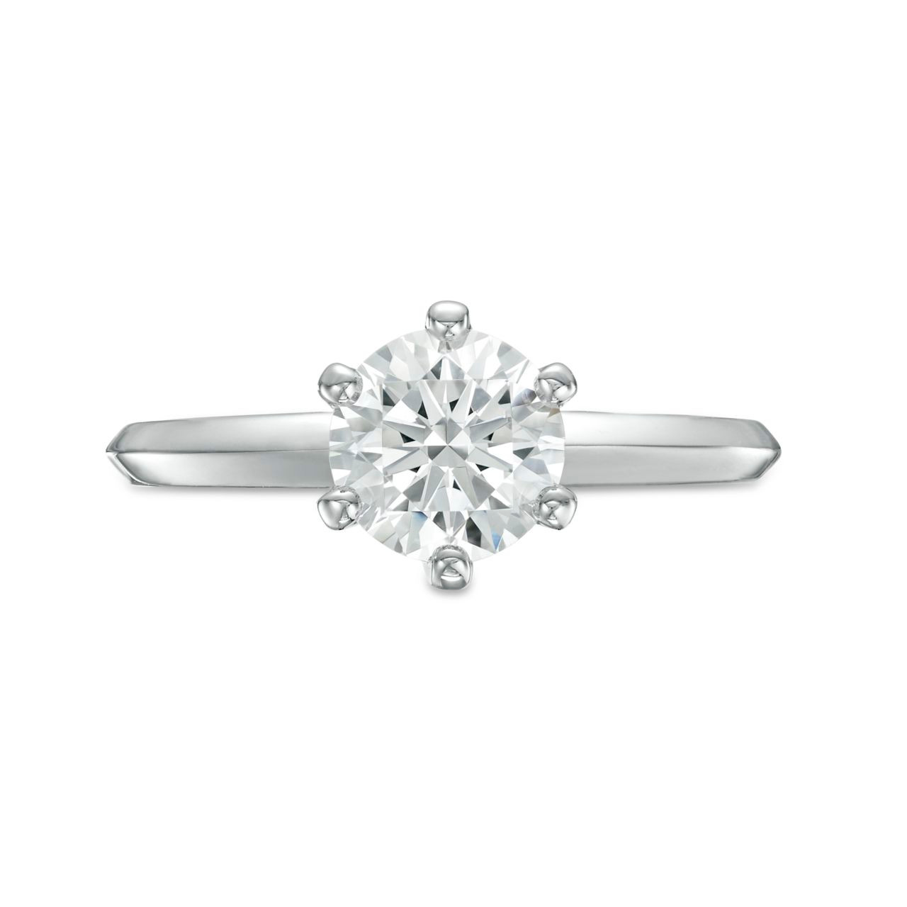 Solitaire Six Prong Engagement Setting by Adorette
