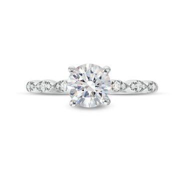 Scallop Diamond Engagement Setting by Diamonds Direct Designs 0
