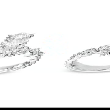 Scallop Diamond Engagement Setting by Diamonds Direct Designs 12