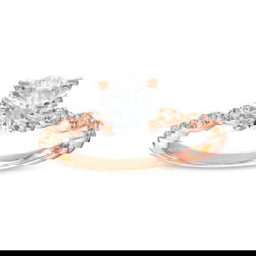 Scallop Diamond Engagement Setting by Diamonds Direct Designs 9