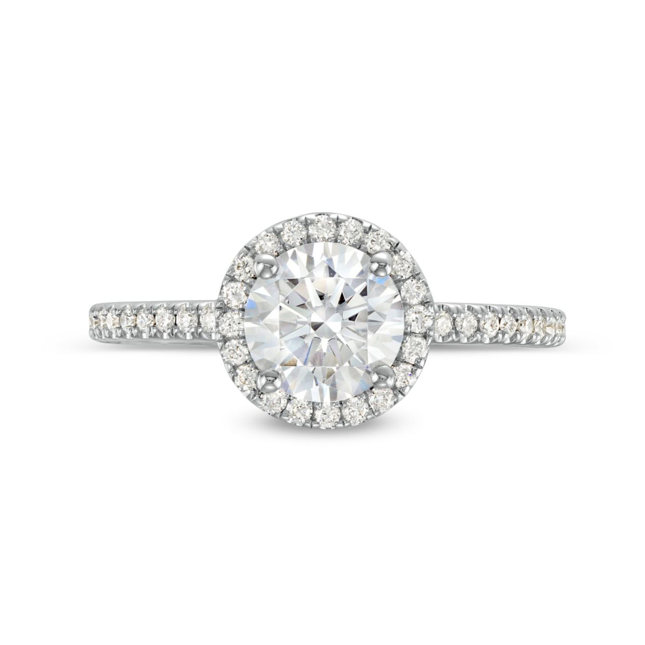 Round Halo Engagement Setting by Adorette