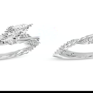 Twist Half Diamond Engagement Setting by Diamonds Direct Designs 20