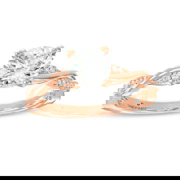 Twist Half Diamond Engagement Setting by Diamonds Direct Designs 14