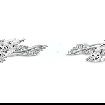 Twist Half Diamond Engagement Setting by Diamonds Direct Designs 2