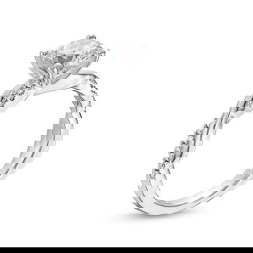 Twist Half Diamond Engagement Setting by Diamonds Direct Designs 7