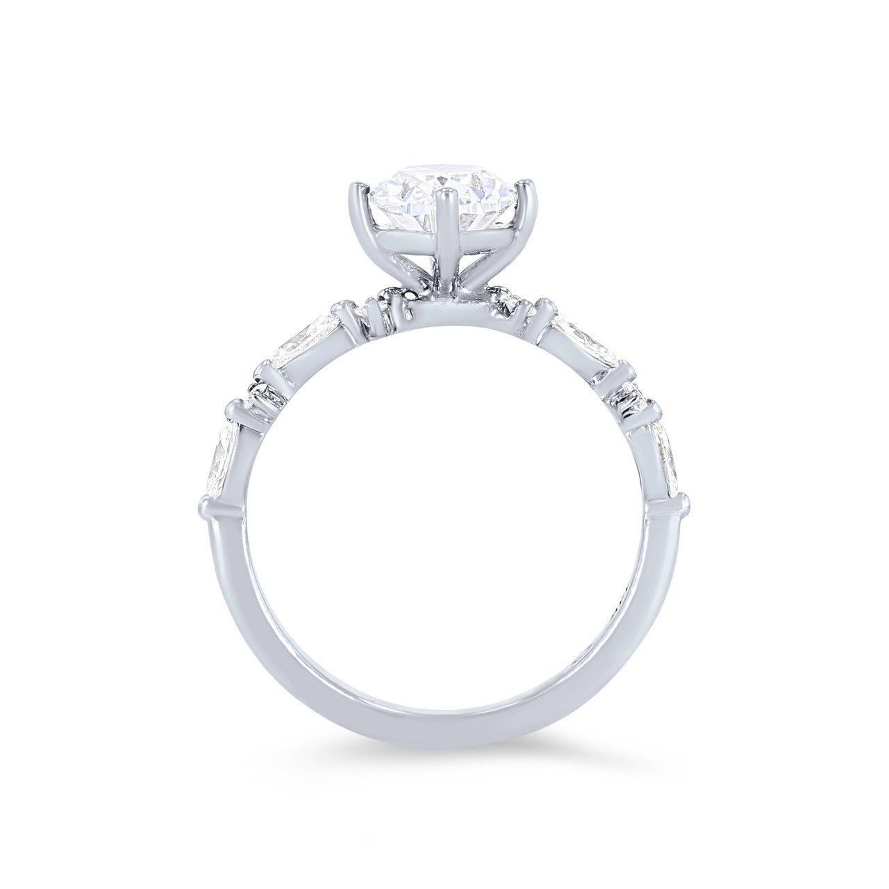 Alternating Marquise Diamond Engagement Setting 4
