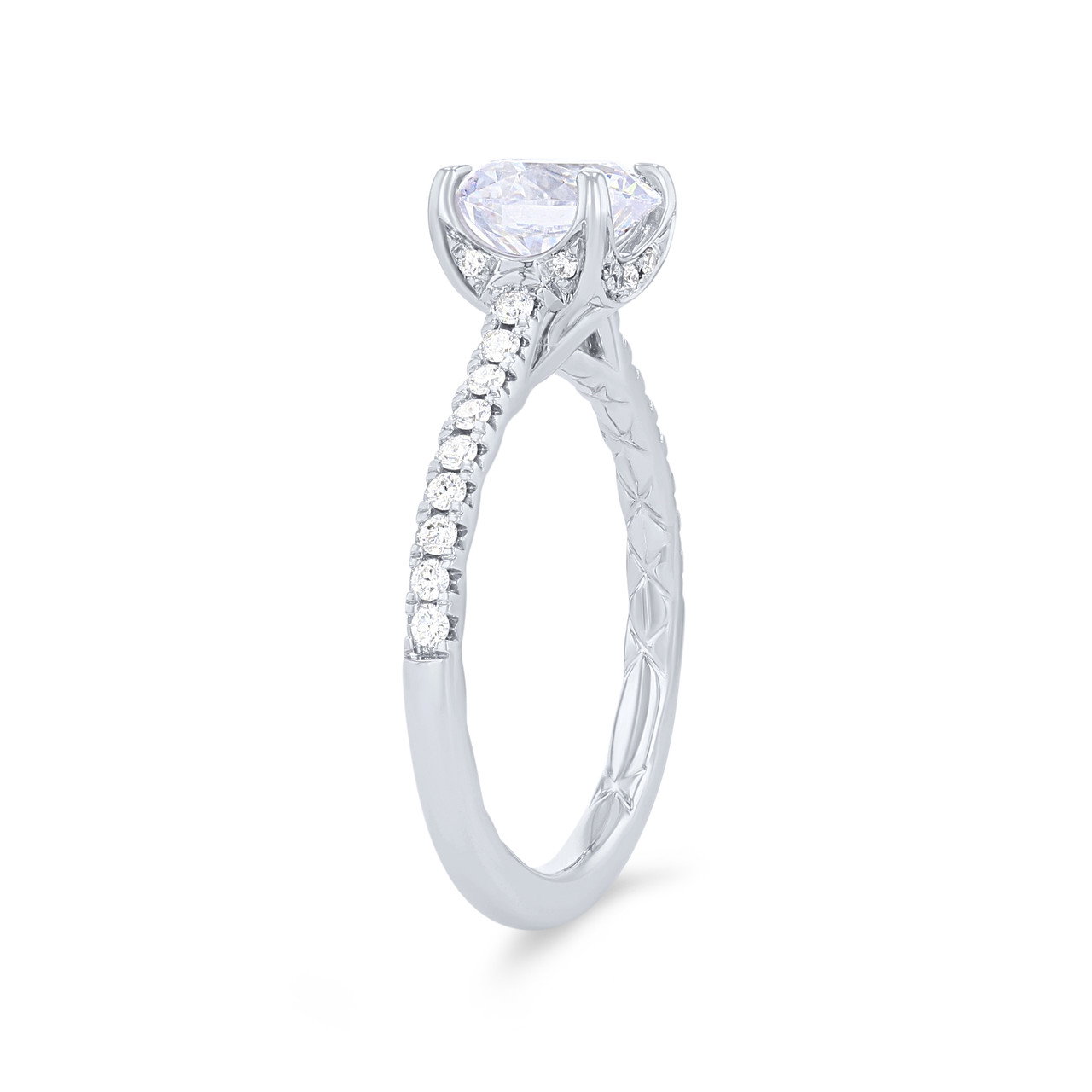 A. Jaffe Cathedral Diamond Head Engagement Setting 1