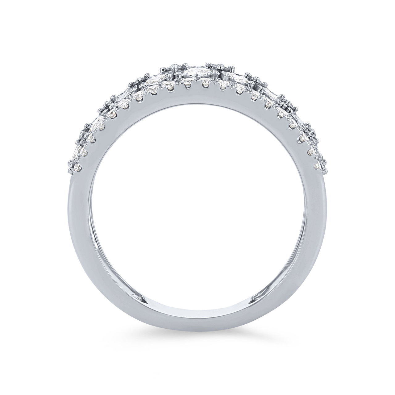 Multi-Row Illusion Diamond Band