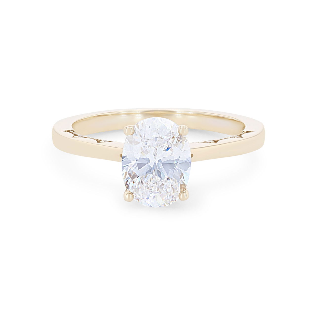 Tacori Coastal Crescent Oval Solitaire Engagement Setting